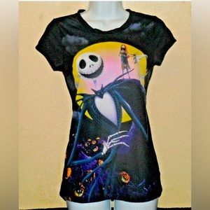 Disney Tim Burton's The Nightmare Before Christmas T-Shirt Juniors XL 15/17